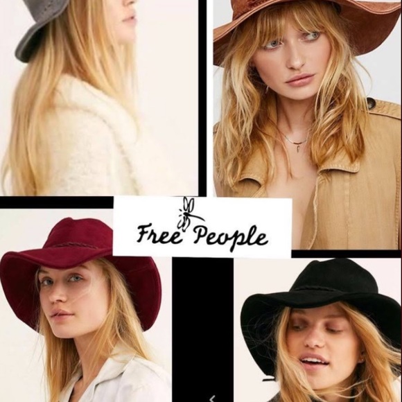 Free People Accessories - Free People suede boho hat